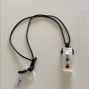 Reiki Selenite and mini stones necklace